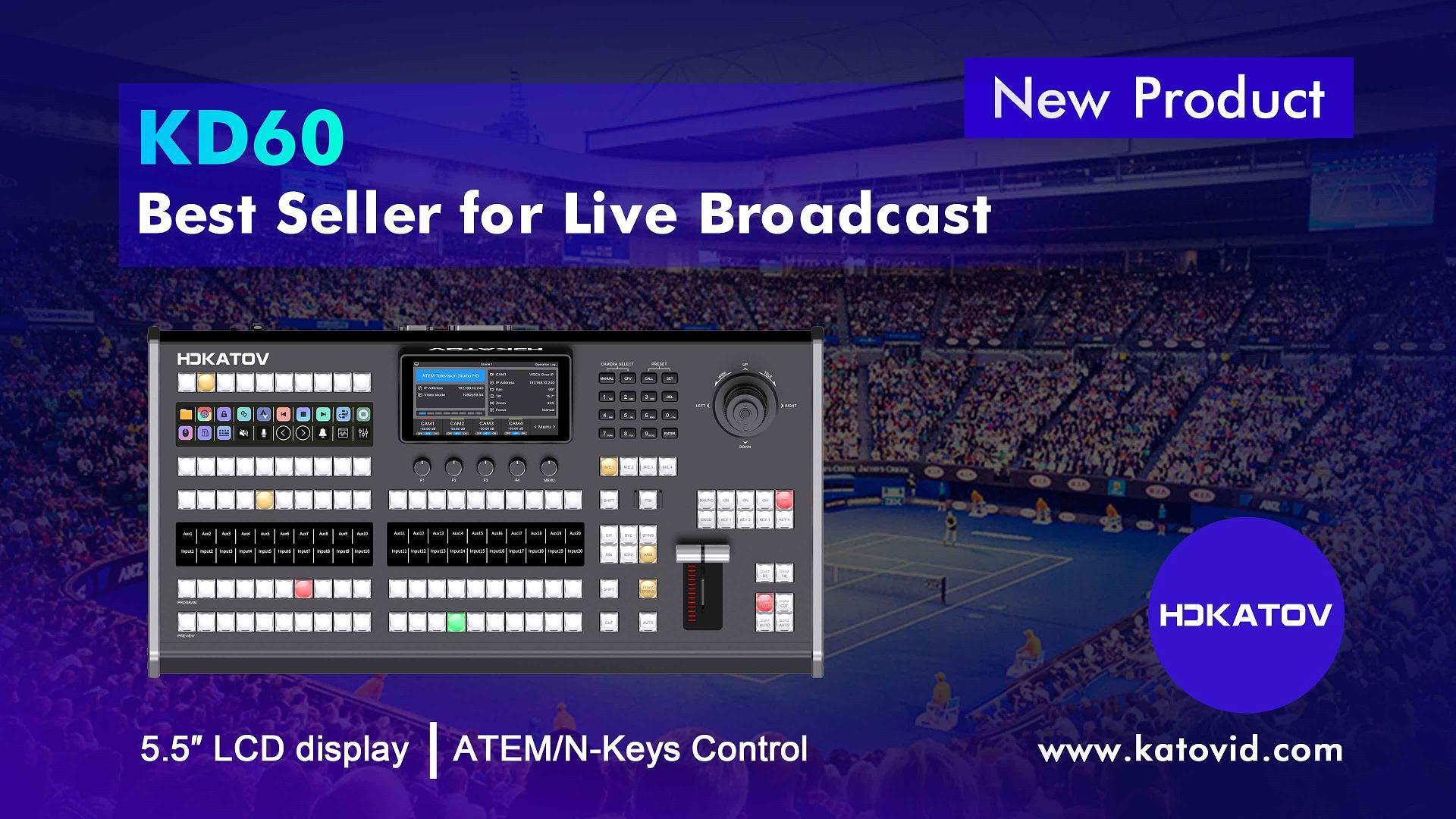 KT-KD60 Broadcast Control Panel – 80-Channel Switching, ATE