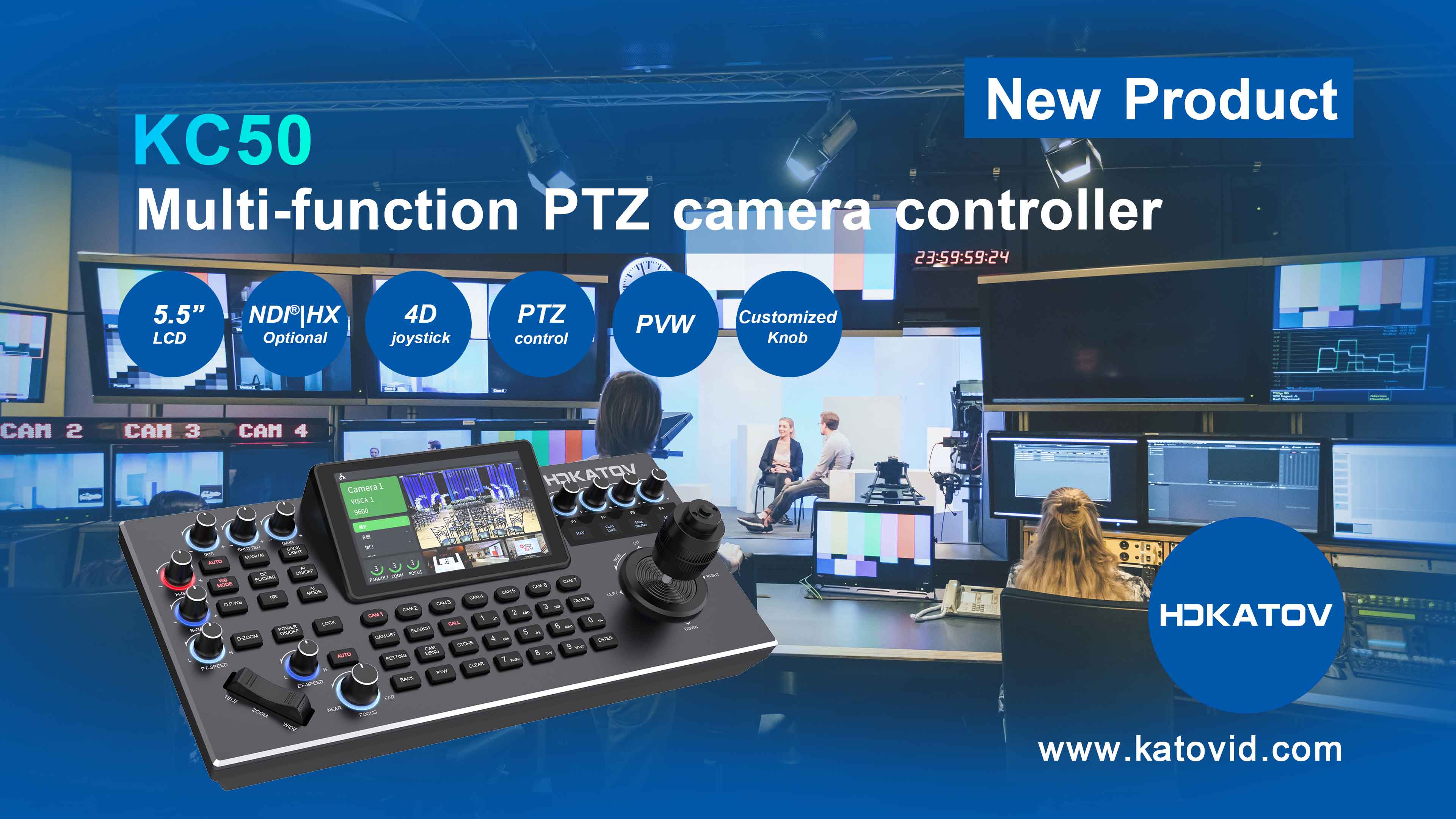 KC50 PTZ Camera Controller | Best PTZ Controller for Live St