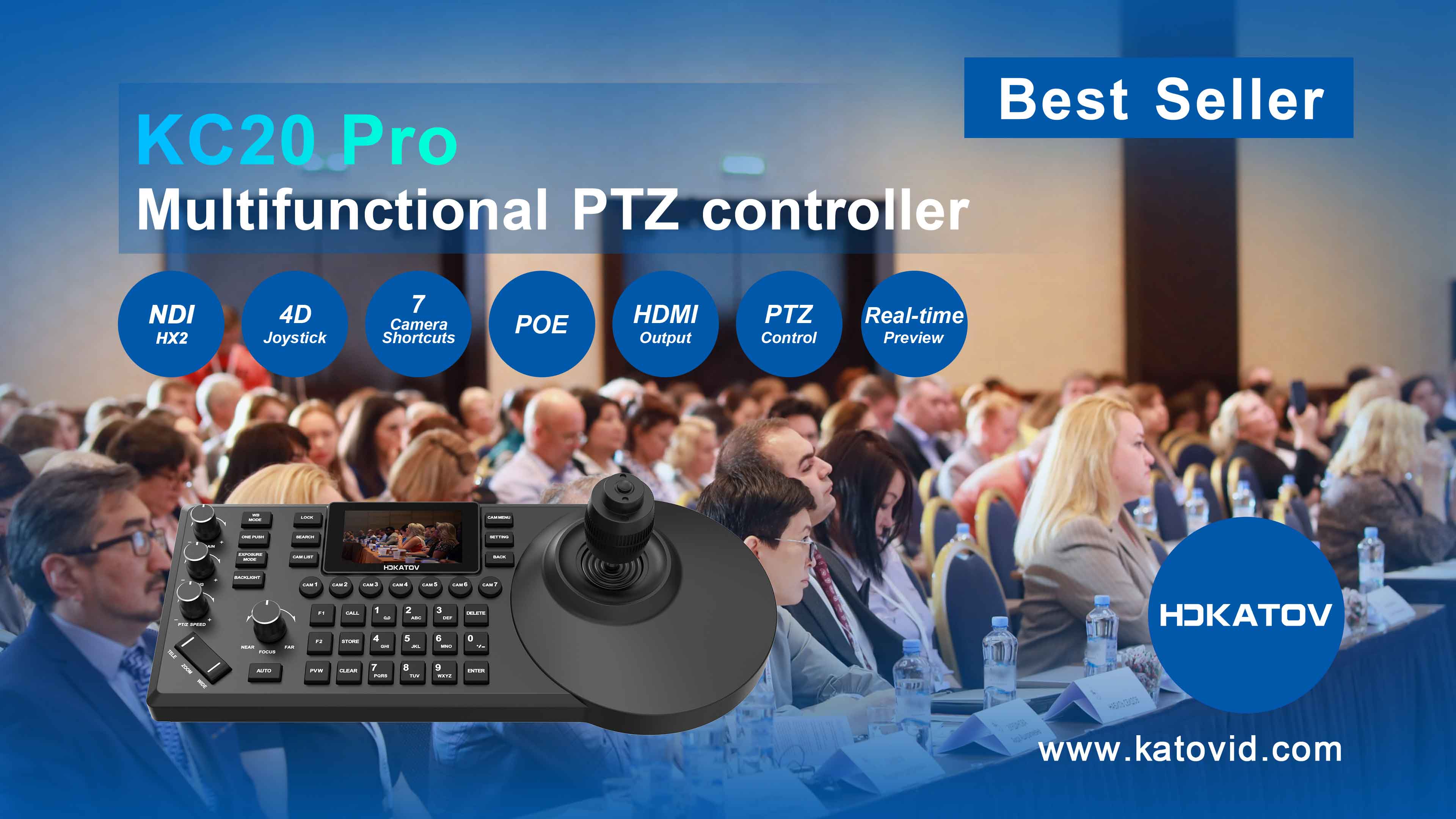 KC20 Pro | NDI® & 4K HDMI PTZ Control | Live Streaming 